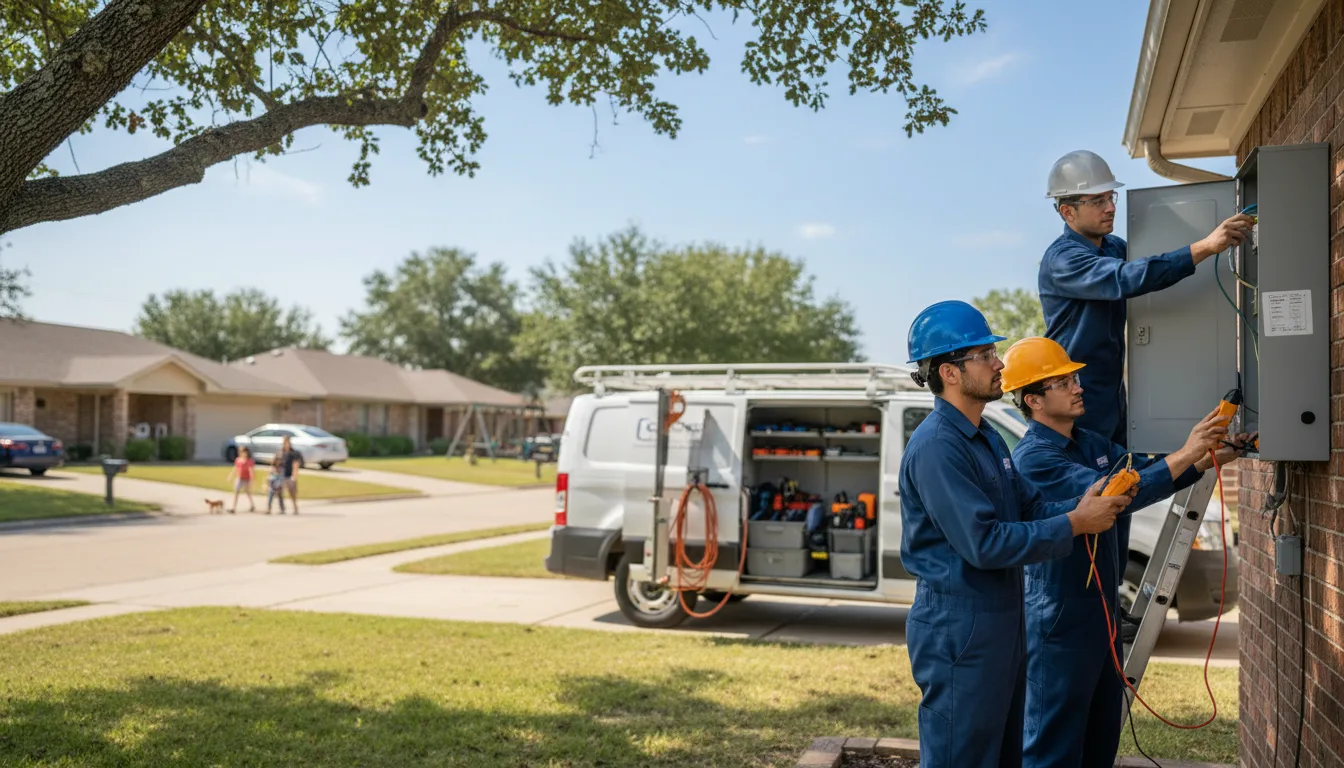 Certified electrician providing emergency electrical services in Dahinda, IL
